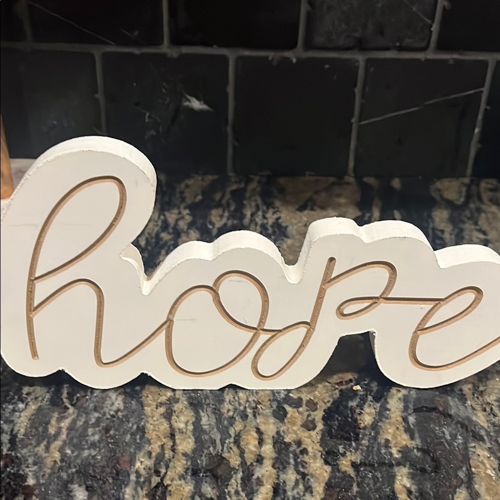 White and Gold Bride Sign
